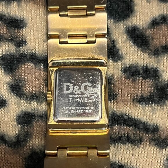 Dolce & Gabbana D&G DW0346 Kilt Women's Golden Stainless Steel Bracelet Watch - Picture 8 of 10